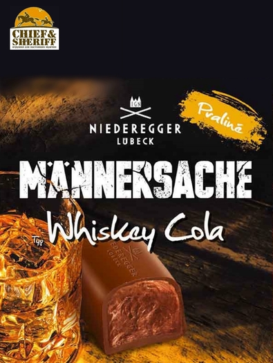 Конфеты плалине с алкоголем Whisky Cola, Niederegger, 3 X 50 гр