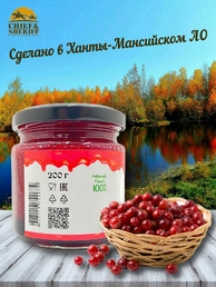 Клюква перетертая с сахаром, Дары Югры, 2 X 200
