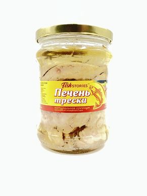 Печень трески натуральная из охлажденного сырья, Fishstores, 1 X 450 гр