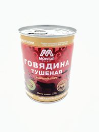 Говядина тушеная высший сорт, Монгол Маркет, 2 x 338 г