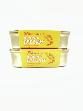 Печень трески натуральная из охлажденного сырья, Fishstores, 2 X 115 гр