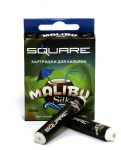 Упаковка из 4-х картриджей для электронного кальяна SQUARE с ароматом "Malibu Silk"