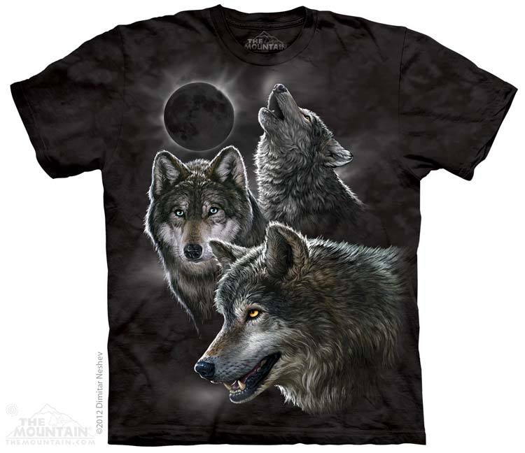 Волки на футболке