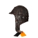 Кожаный шлем АртМех на овчине, козырек жесткий, цвет коричневый, АМ 5053.4
