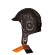 Кожаный лётный шлем АртМех, подкладка овчина, козырек жесткий, цвет коричневый, 5051.4