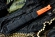 Нож Kizlyar Supreme Delta D2 bto v2 черный, оранжевая рукоять, черные ножны