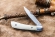 Нож складной Kizlyar Supreme Gent, полированный, AUS-8, натуральная коровья кость