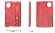 Карта швейцарская Victorinox SwissCard Lite (красный полупрозрачный) 82 мм, 13 функций, 0.7300.T