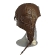 Кожаный шлем на флисе Артмех, цвет коричневый, 2058.4