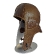 Кожаный шлем ретро Артмех, без козырька, подкладка флис, цвет коричневый