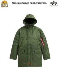 Куртка аляска Alpha Industries Slim Fit N-3B Parka, sage-orange