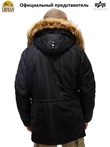 Куртка аляска Alpha Industries Slim Fit N-3B Parka, black-orange
