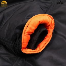 Куртка аляска Alpha Industries Slim Fit N-3B Parka, black-orange