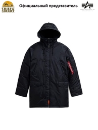 Куртка аляска Alpha Industries Slim Fit N-3B Parka, black-orange