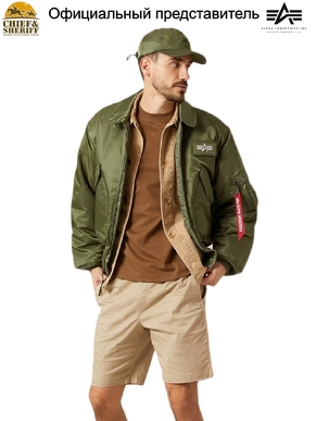 Куртка бомбер Alpha Industries CWU-45P Flight Jacket, зеленая, sage