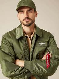 Куртка бомбер Alpha Industries CWU-45P Flight Jacket, зеленая, sage