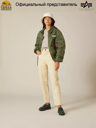 Куртка бомбер Alpha Industries CWU-45P Flight Jacket, зеленая, sage