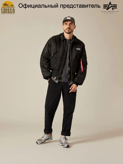 Куртка бомбер Alpha Industries CWU-45P Flight Jacket, black