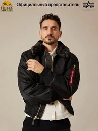 Куртка бомбер Alpha Industries B-15 Flight Jacket, black