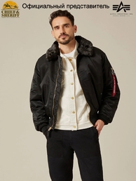Куртка бомбер Alpha Industries B-15 Flight Jacket, black