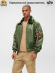Куртка бомбер Alpha Industries B-15 Flight Jacket, sage (размер: 3xl, российский размер: 56)
