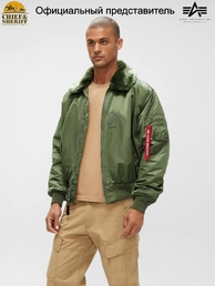 Куртка бомбер Alpha Industries B-15 Flight Jacket, sage