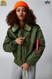 Куртка бомбер Alpha Industries B-15 Flight Jacket, sage