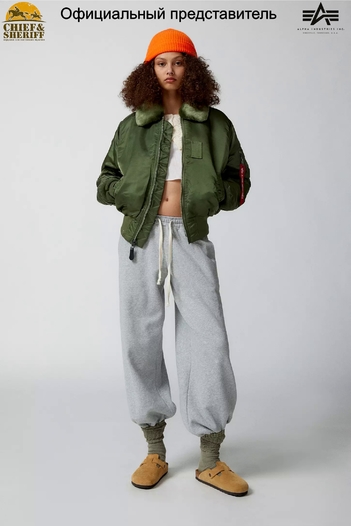 Куртка бомбер Alpha Industries B-15 Flight Jacket, sage (размер: 3xl, российский размер: 56)