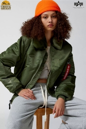Куртка бомбер Alpha Industries B-15 Flight Jacket, sage