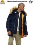 Куртка аляска Alpha Industries Slim Fit N-3B Parka, blue-orange