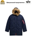 Куртка аляска Alpha Industries Slim Fit N-3B Parka, blue-orange