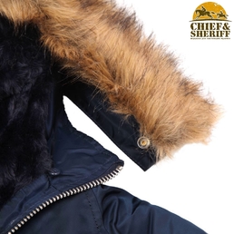 Куртка аляска Alpha Industries Slim Fit N-3B Parka, blue-orange