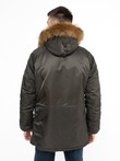 Куртка аляска Alpha Industries Slim Fit N-3B Parka, grey-orange