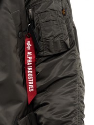 Куртка аляска Alpha Industries Slim Fit N-3B Parka, grey-orange
