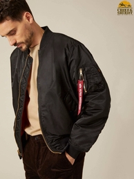 Куртка бомбер Alpha Industries MA-1 Flight Jacket, black
