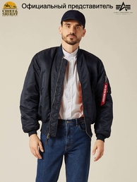 Куртка бомбер Alpha Industries MA-1 Flight Jacket, replica blue