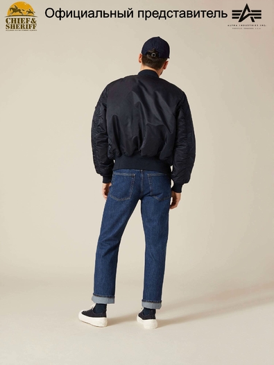 Куртка бомбер Alpha Industries MA-1 Flight Jacket, replica blue