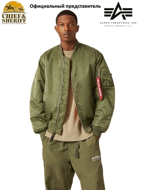 Куртка бомбер Alpha Industries MA-1 Flight Jacket, sage green