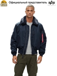 Куртка бомбер Alpha Industries B-15 Flight Jacket, replica blue (размер: xl, российский размер: 52)