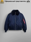 Куртка бомбер Alpha Industries B-15 Flight Jacket, replica blue