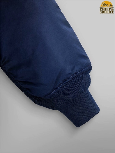 Куртка бомбер Alpha Industries CWU-45P Flight Jacket, синяя, replica blue