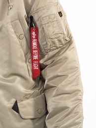 Куртка аляска Alpha Industries slim Fit N-3B Parka, dark khaki-orange