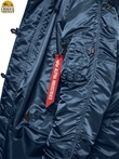 Куртка аляска Alpha Industries Slim Fit N-3B Parka, slate blue-orange