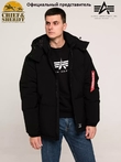 Парка пуховая Alpha Industries Puffer parka, black (размер: 2xl, российский размер: 54)