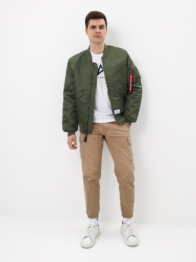 Куртка бомбер Alpha Industries MA-1 MOD Flight Jacket, sage green