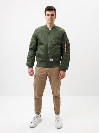 Куртка бомбер Alpha Industries MA-1 MOD Flight Jacket, sage green