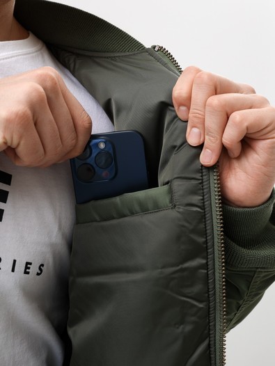 Куртка бомбер Alpha Industries MA-1 MOD Flight Jacket, sage green