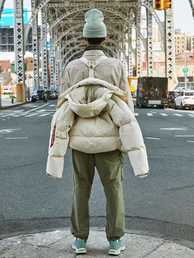 Парка пуховая Alpha Industries Puffer parka, limestone