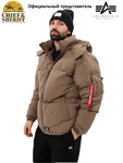 Парка пуховая Alpha Industries Puffer parka, coyote brown