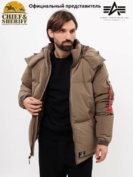 Парка пуховая Alpha Industries Puffer parka, coyote brown
